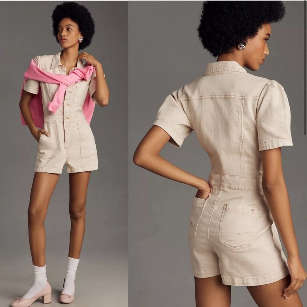 FLASH SLAE! Anthropologie | THE‎ KIT UTILITY ROMPER BY PILCRO | Size 10 | NWT